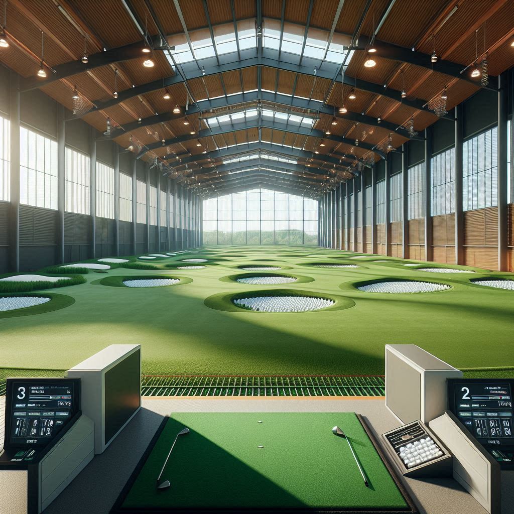 실내골프연습장 배경