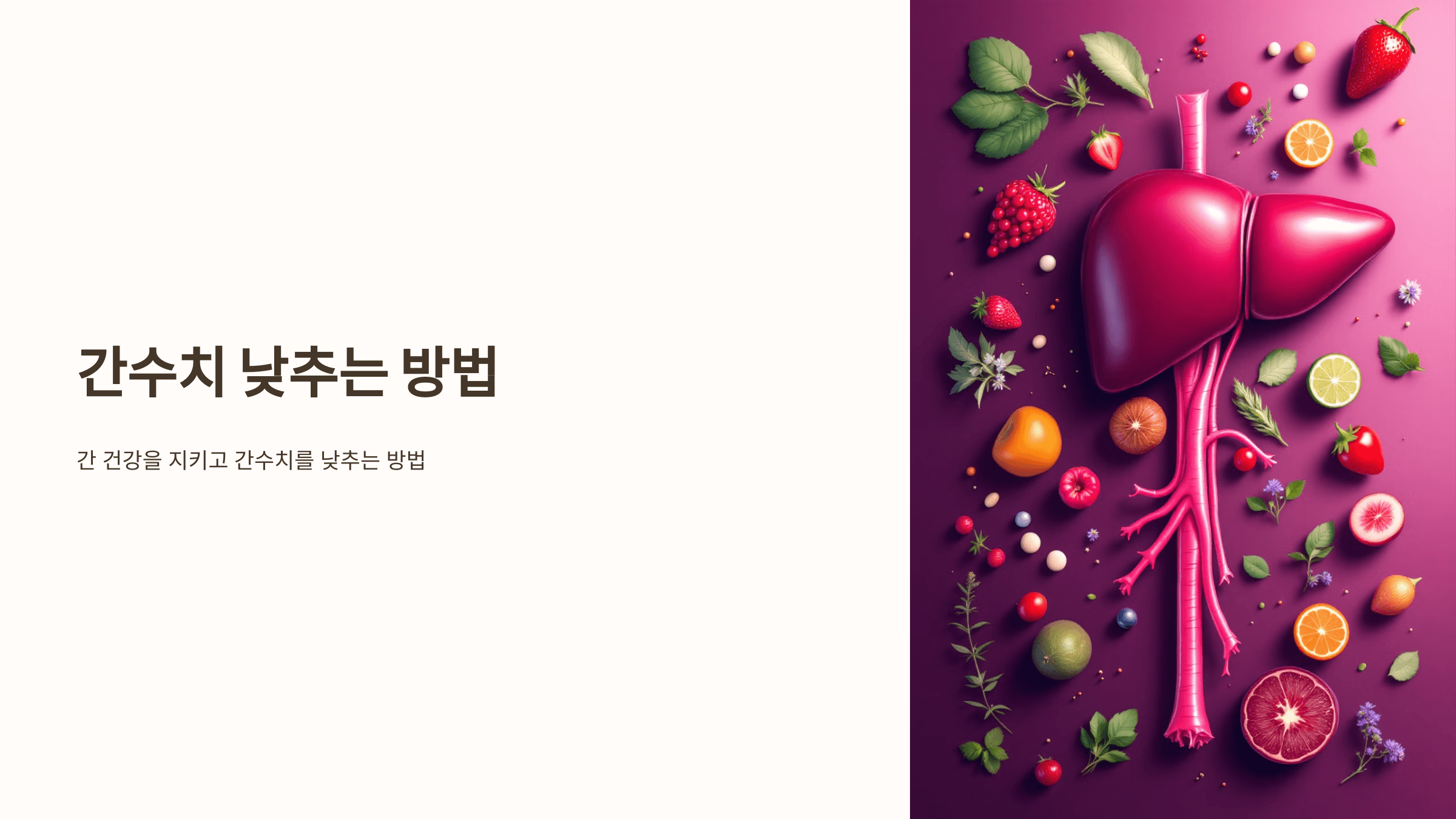 간수치와 관련된 사진입니다.