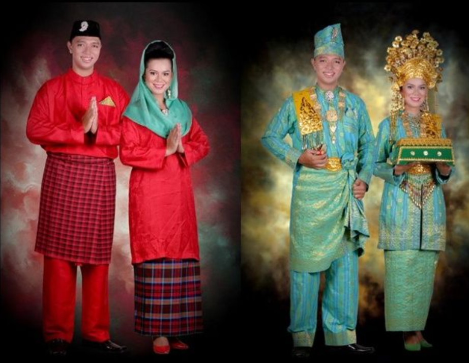 말레이족 전통의상착용