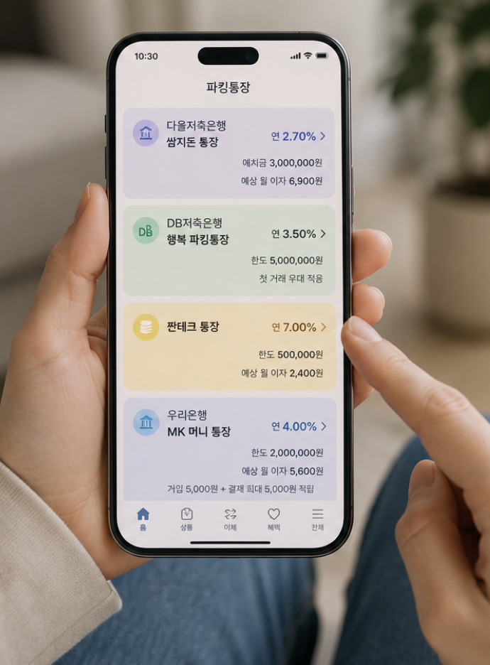 소액 파킹통장 추천