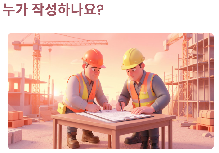 누가 작성 하나요?