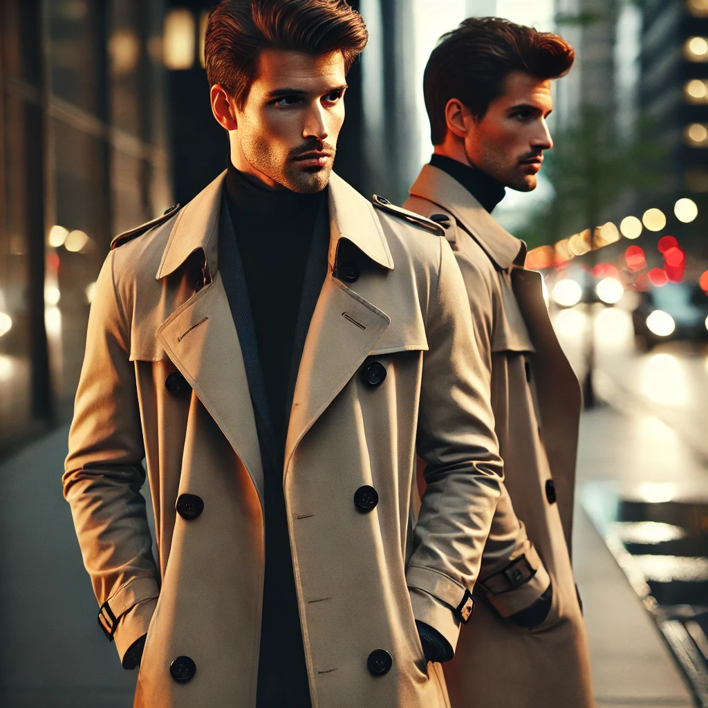 클래식 트랜치코드 남성