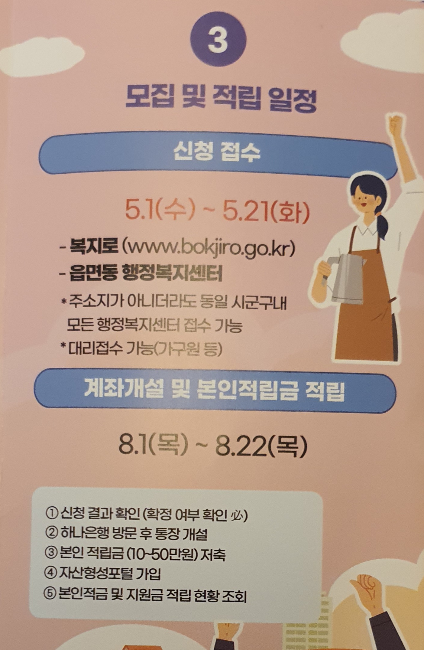 청년내일저축계좌 신청방법 및 자격조건 그리고 지원내용과 필요서류 (프리랜서,군인,공무원,알바생,대학생 지원방법)