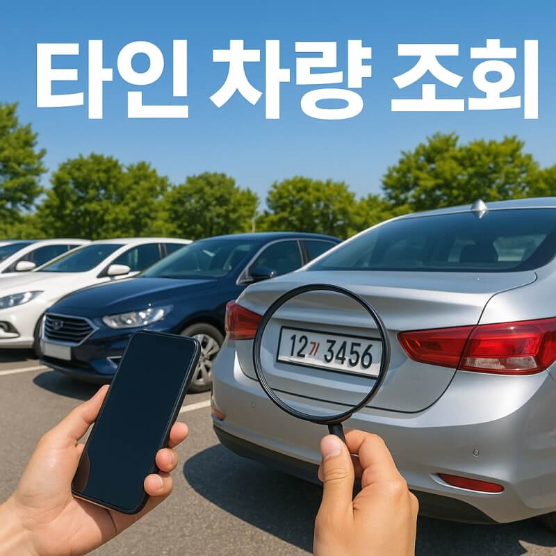 차량 소유주 조회 방법과 범위 및 타인 차량 이력 조회 관련사진