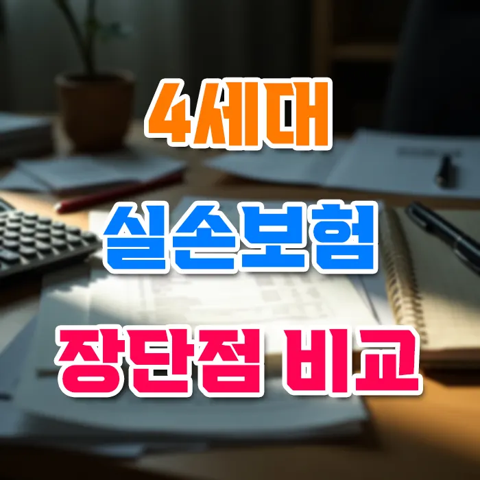 4세대 실손보험 장단점 비교 분석
