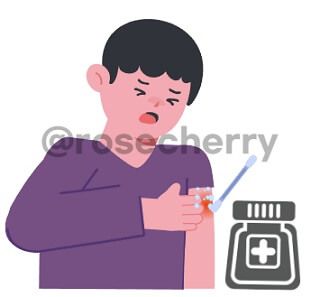 과산화수소수로-소독하는-모습