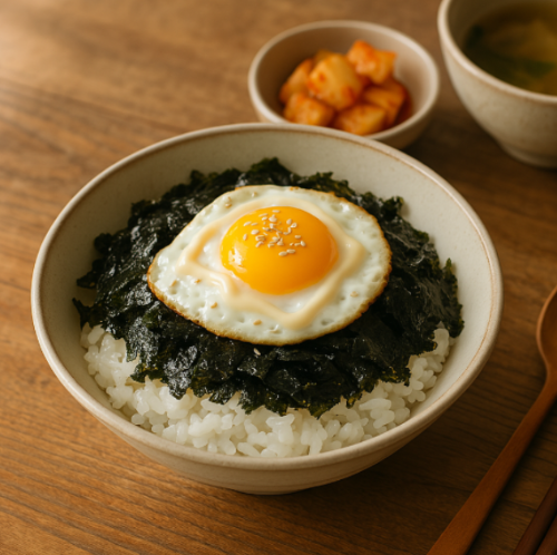 김 하나면 충분! 간단한 김마요덮밥 만들기