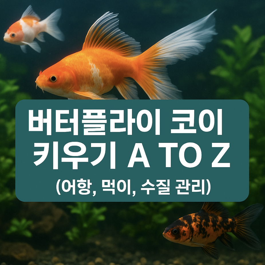 버터플라이 코이 키우기 A to Z (어항, 먹이, 수질 관리)