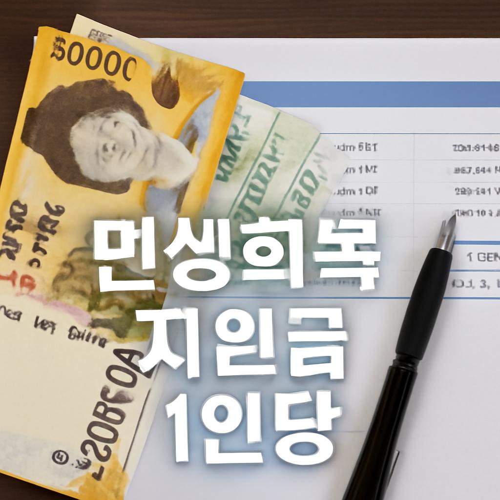 민생회복지원금 신청 안산