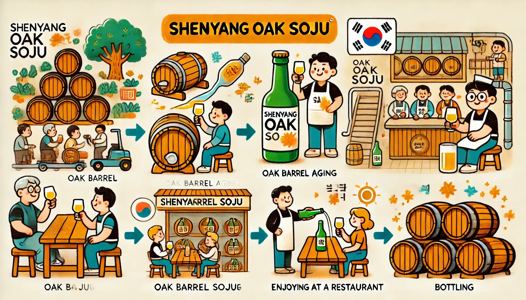 션양 오크소주 대전지역 14.9도 가성비 있는 가격으로 인기몰이 中