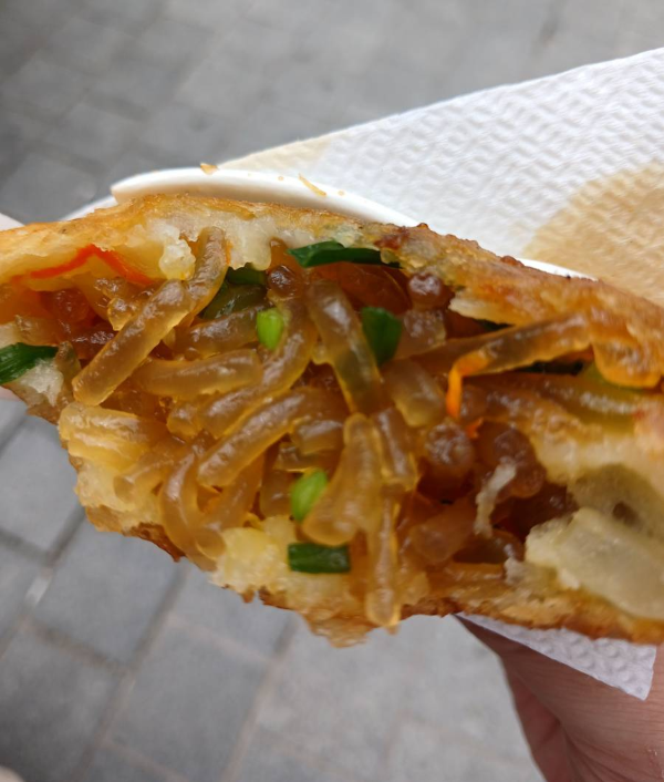 호떡 속 야채가득