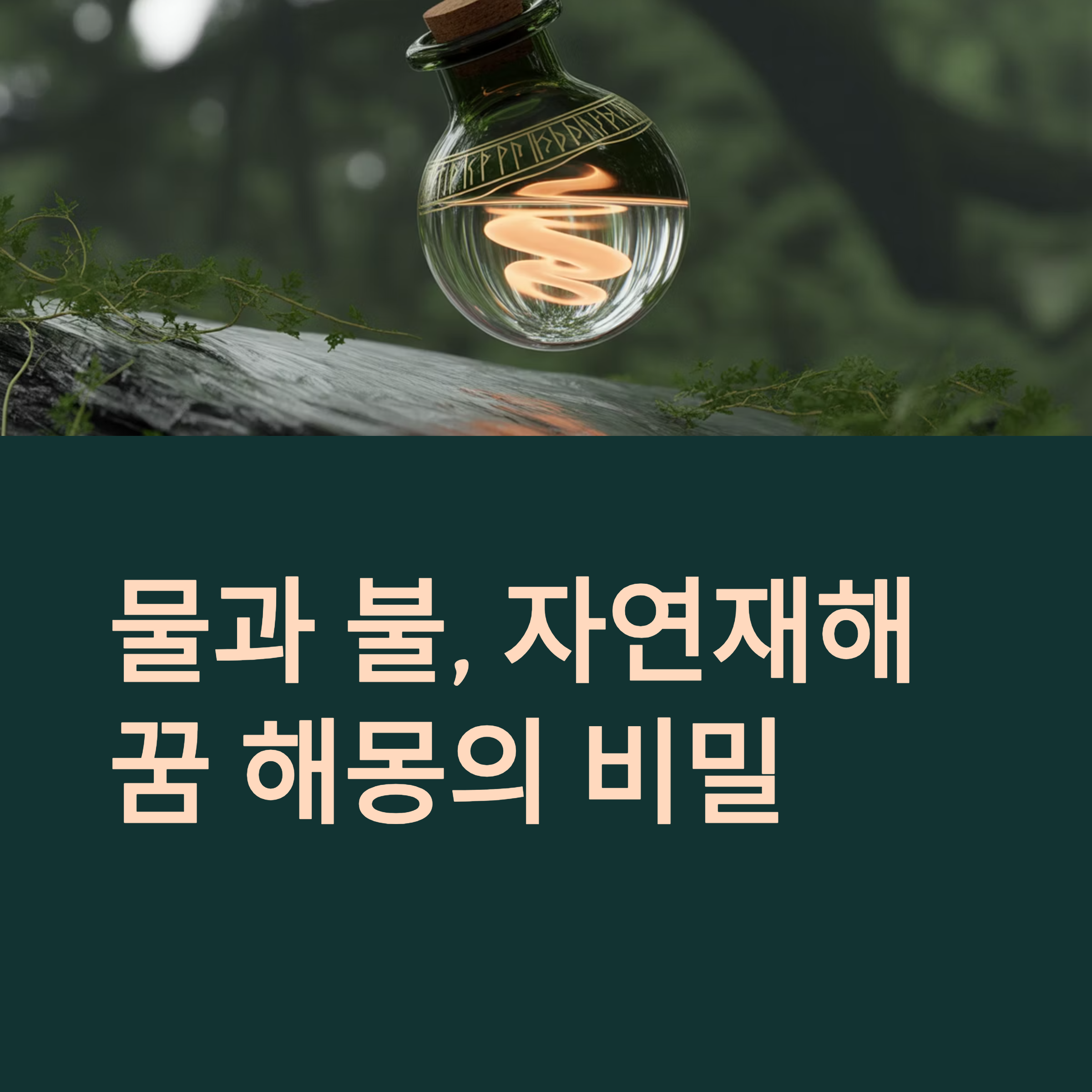 물과 불, 자연재해 꿈 해몽의 비밀