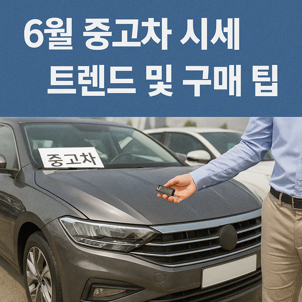 2025년 6월 중고차 시세 트렌드 및 똑똑한 구매 팁 총정리