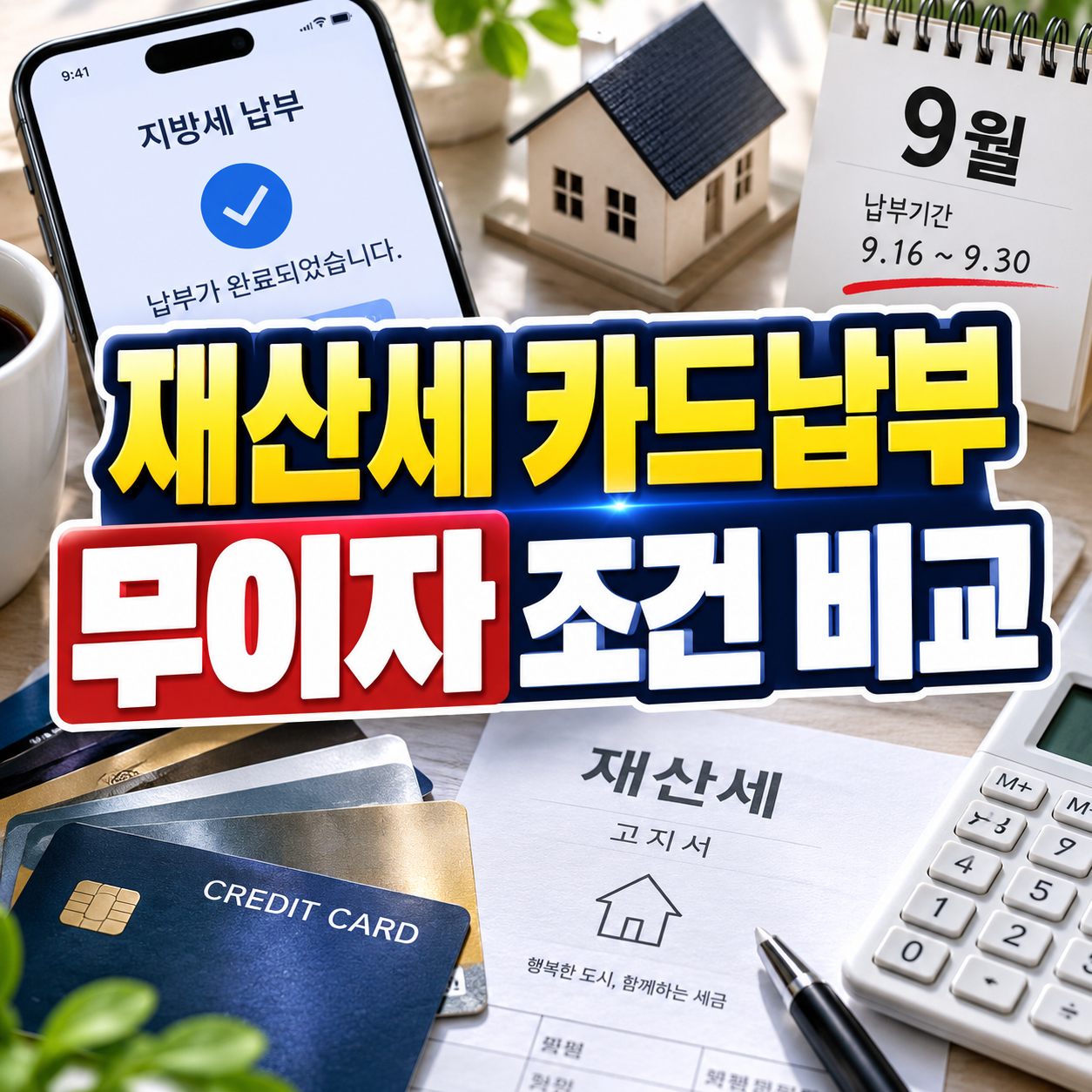 재산세 카드 혜택 2026|9월 납부방법과 카드사별 무이자 조건