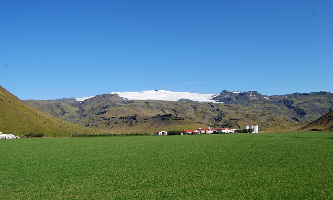 에이야퍄들라요쿨 화산의 전경