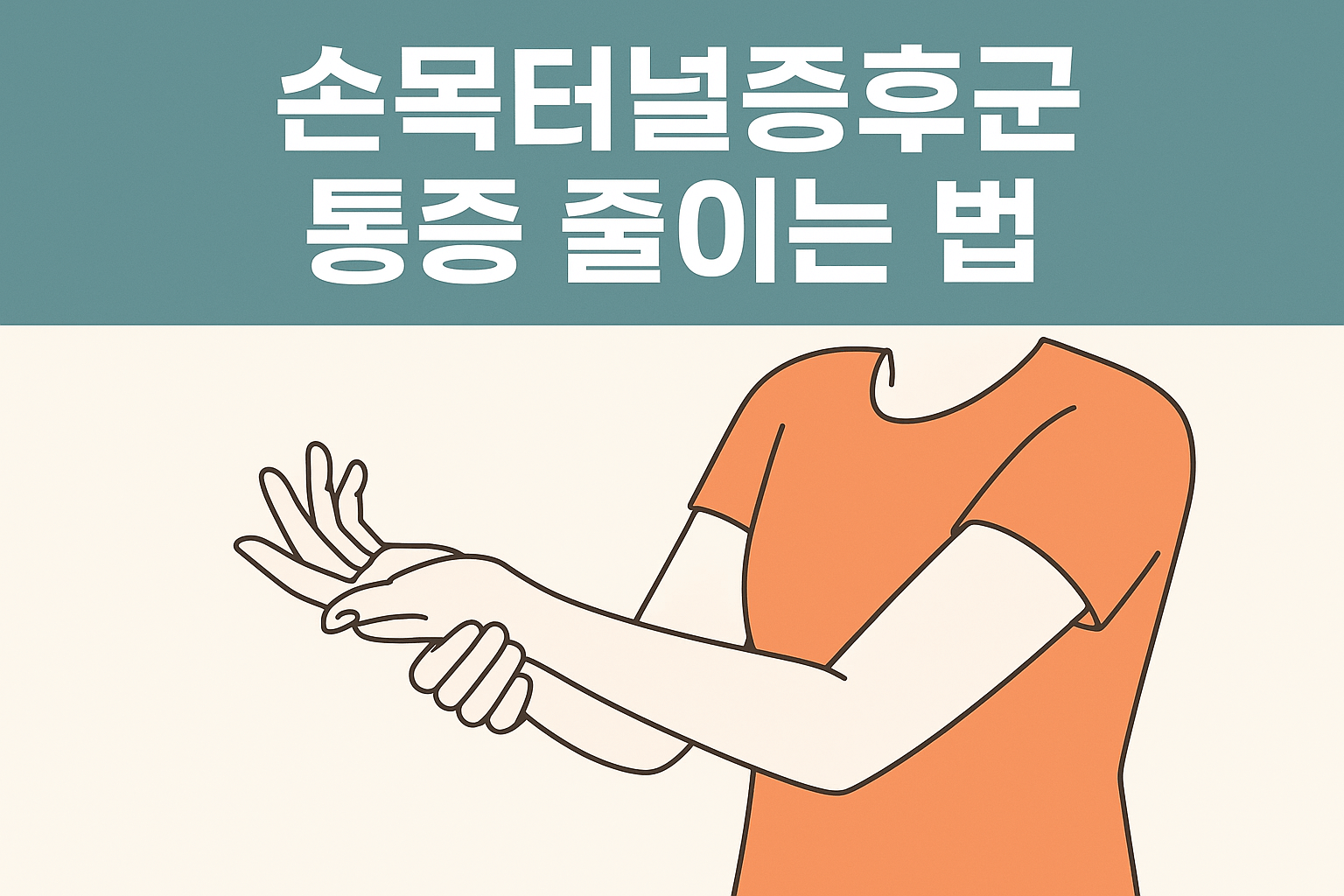 손목터널증후군 통증 줄이는 법