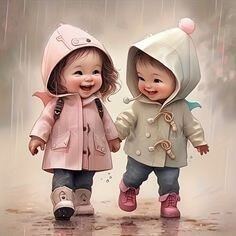 아이가-웃는-꿈-예쁘장한-아이가-손을-잡고-다정하게-걸어가는-모습