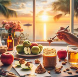 땅콩버터와 사과