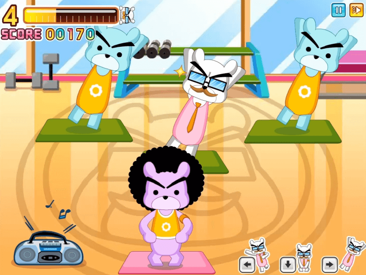 강사의-시범-동작을-똑같이-따라하는-화면