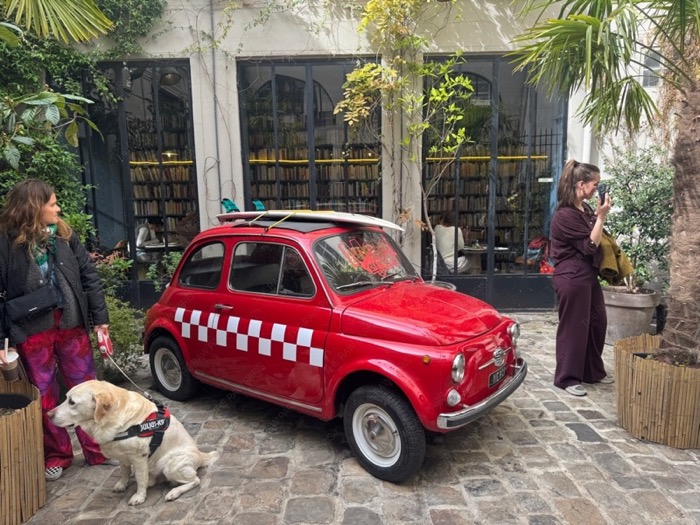 paris merci concept store exterior red car lifestyle shop paris