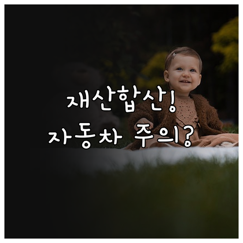 자녀장려금 재산 산정 항목과 자동차 ..