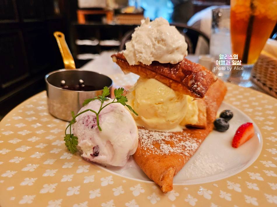 오사카 디저트, 프랑스 갬성 한 스푼 난바 크레페, 크레프리 알시온 Creperie Alcyon