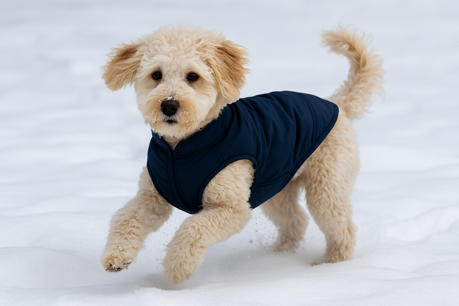 노령견이 산책을 시작하기 전에 천천히 몸풀기하는 모습의 이미지