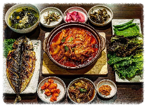 바다속고등어쌈밥