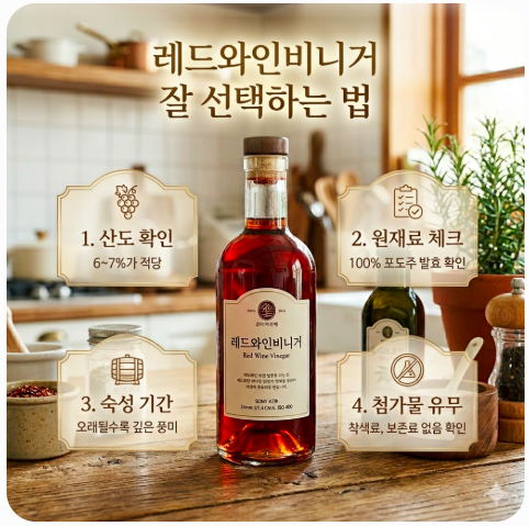 레드와인비니거 잘 선택하는 방법
