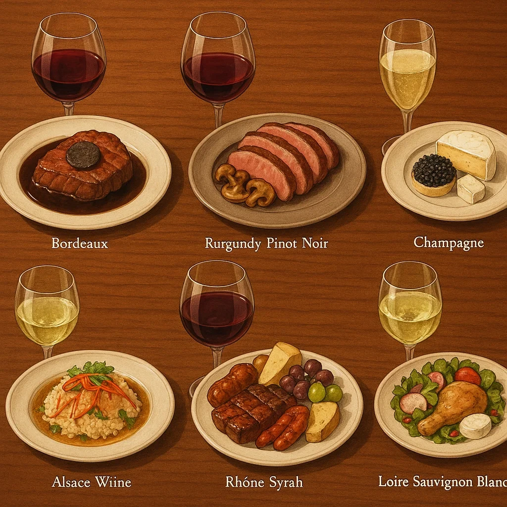 와인 페어링 음식들