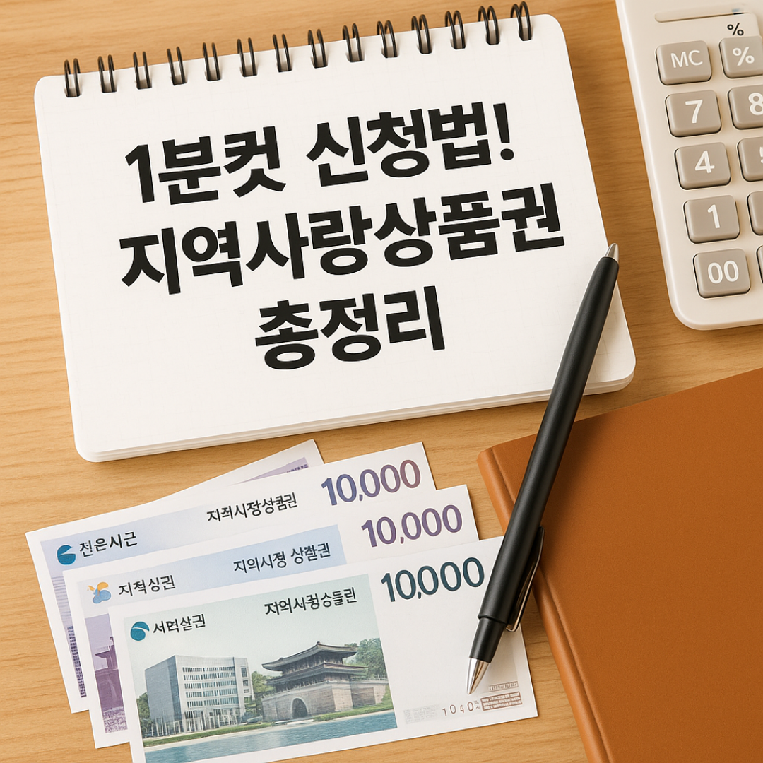 &quot;1분컷 신청법! 지역사랑상품권 총정리&quot;