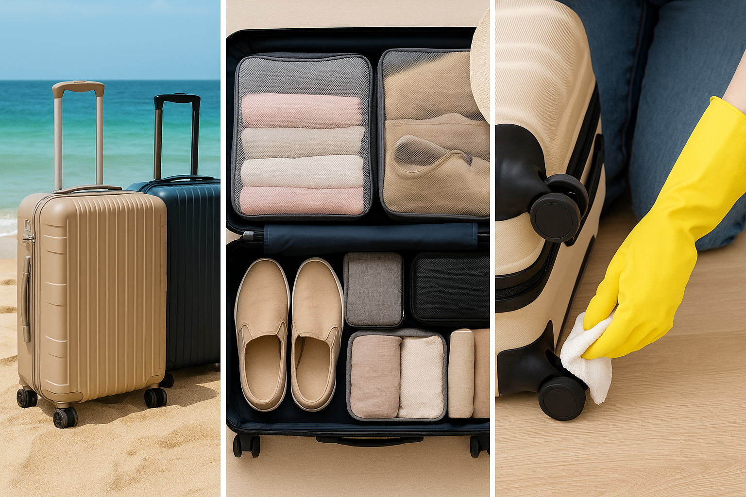 여름 휴가용 캐리어 추천과 똑똑한 수납 정리법