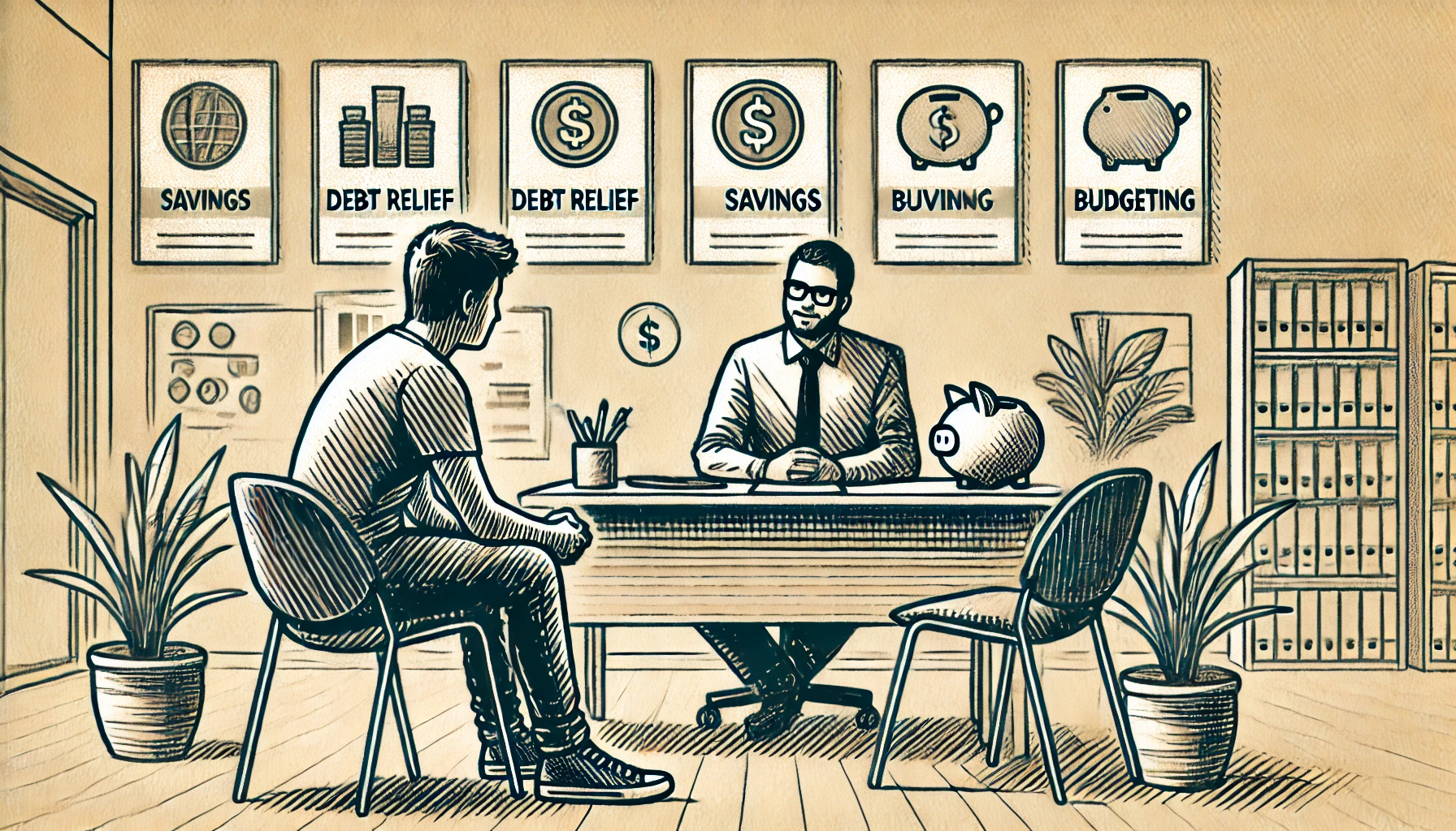 과중청년 상담받는 모습