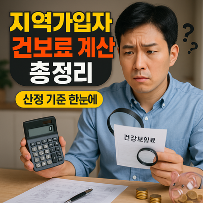 지역가입자 건강보험료 계산 방법과 산정 기준 총정리