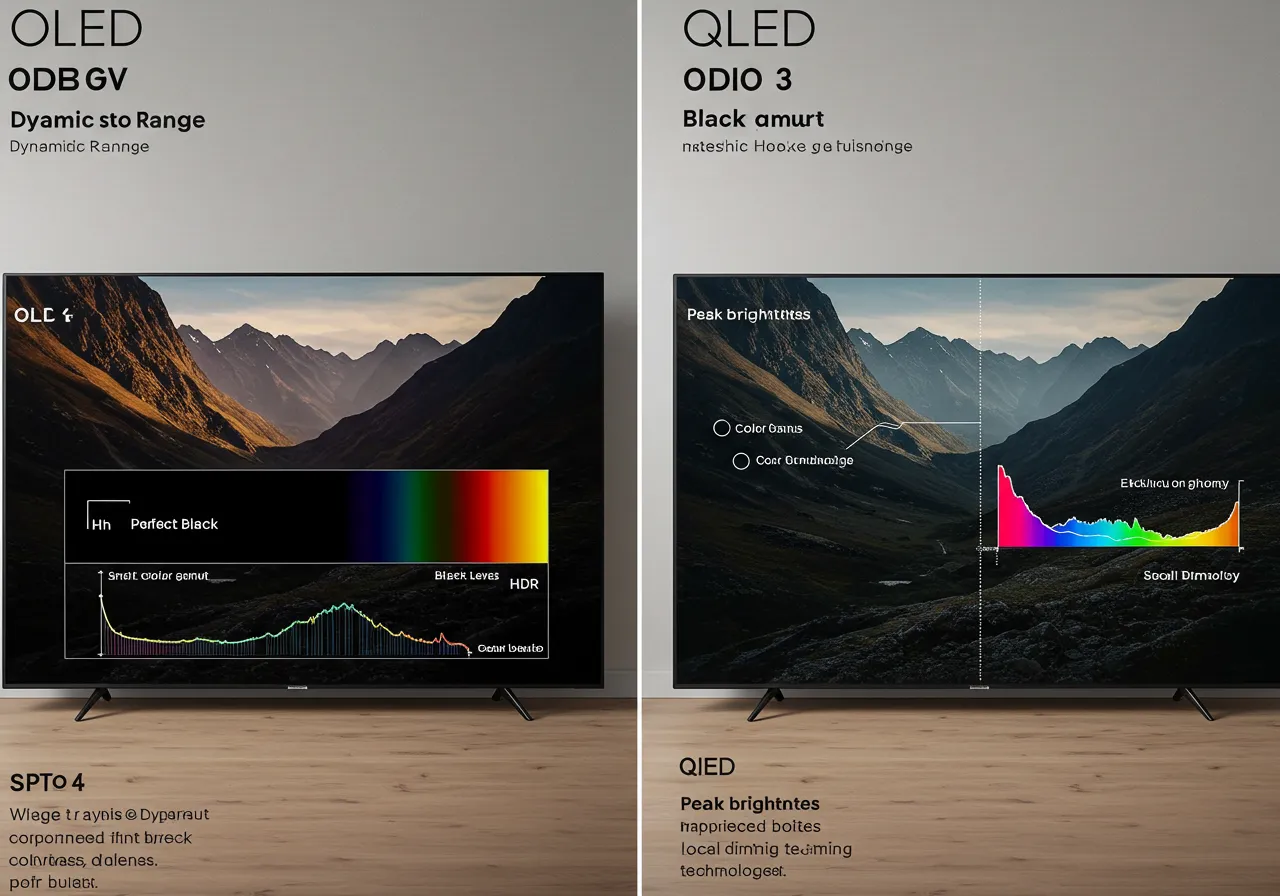 명암비와 시야각 차이