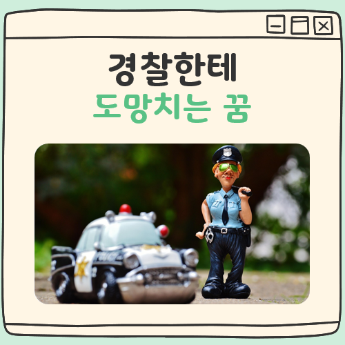 경찰한테 도망치는 꿈 해몽 대표 이미지