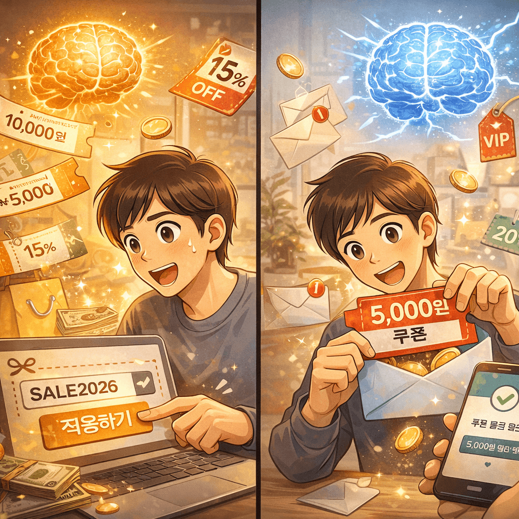 쿠폰이 있어야만 사는 이유 (소비 심리 완전 분석)