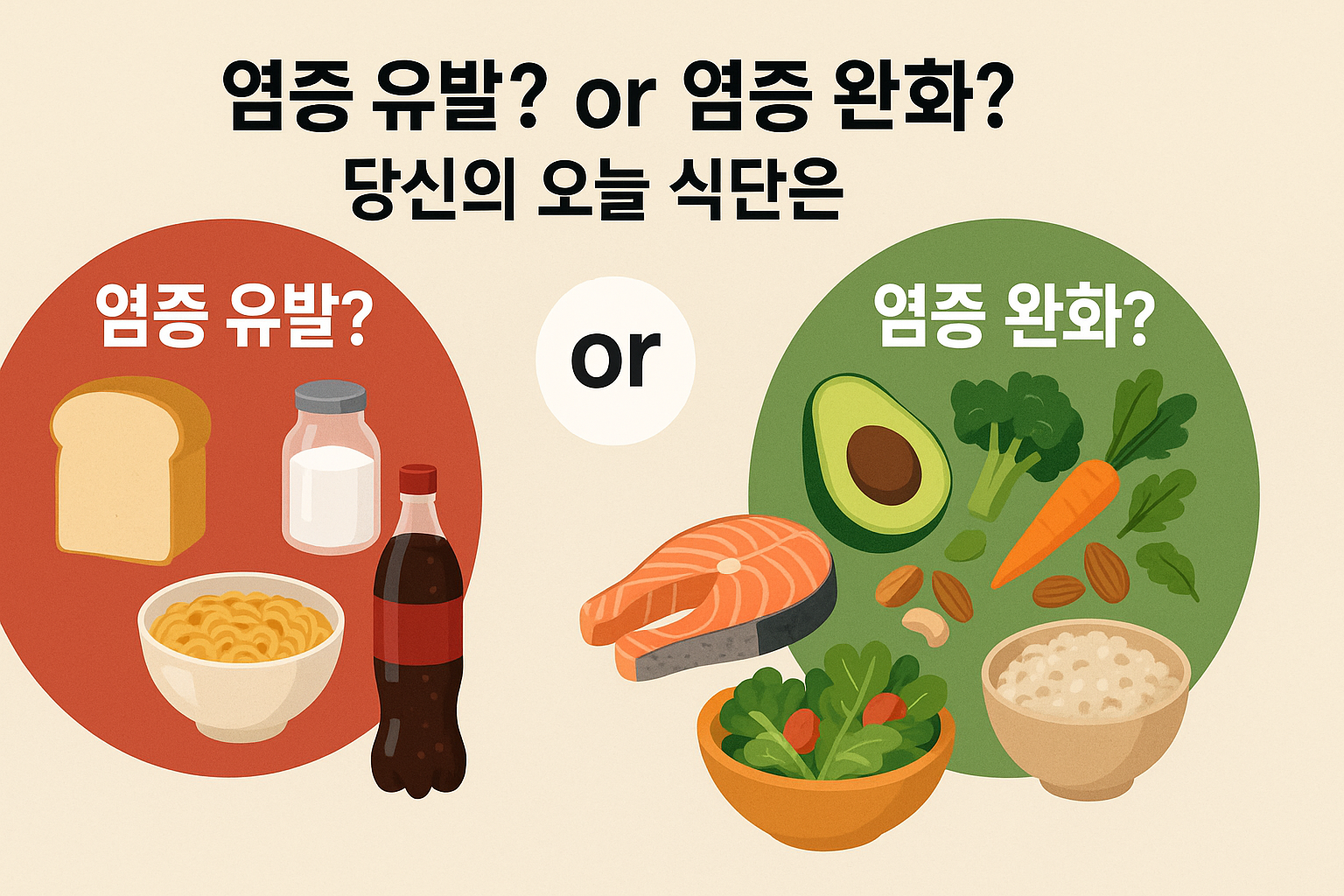 "염증 예방과 관리"에 대한 이미지입니다.