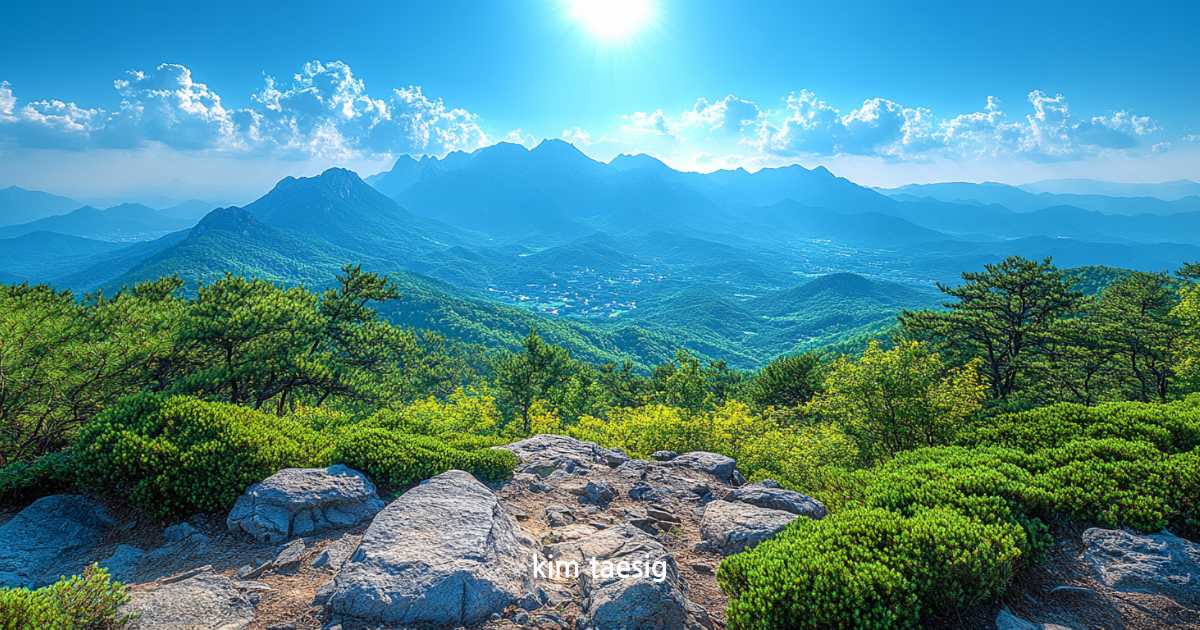 계룡산의 사계절
