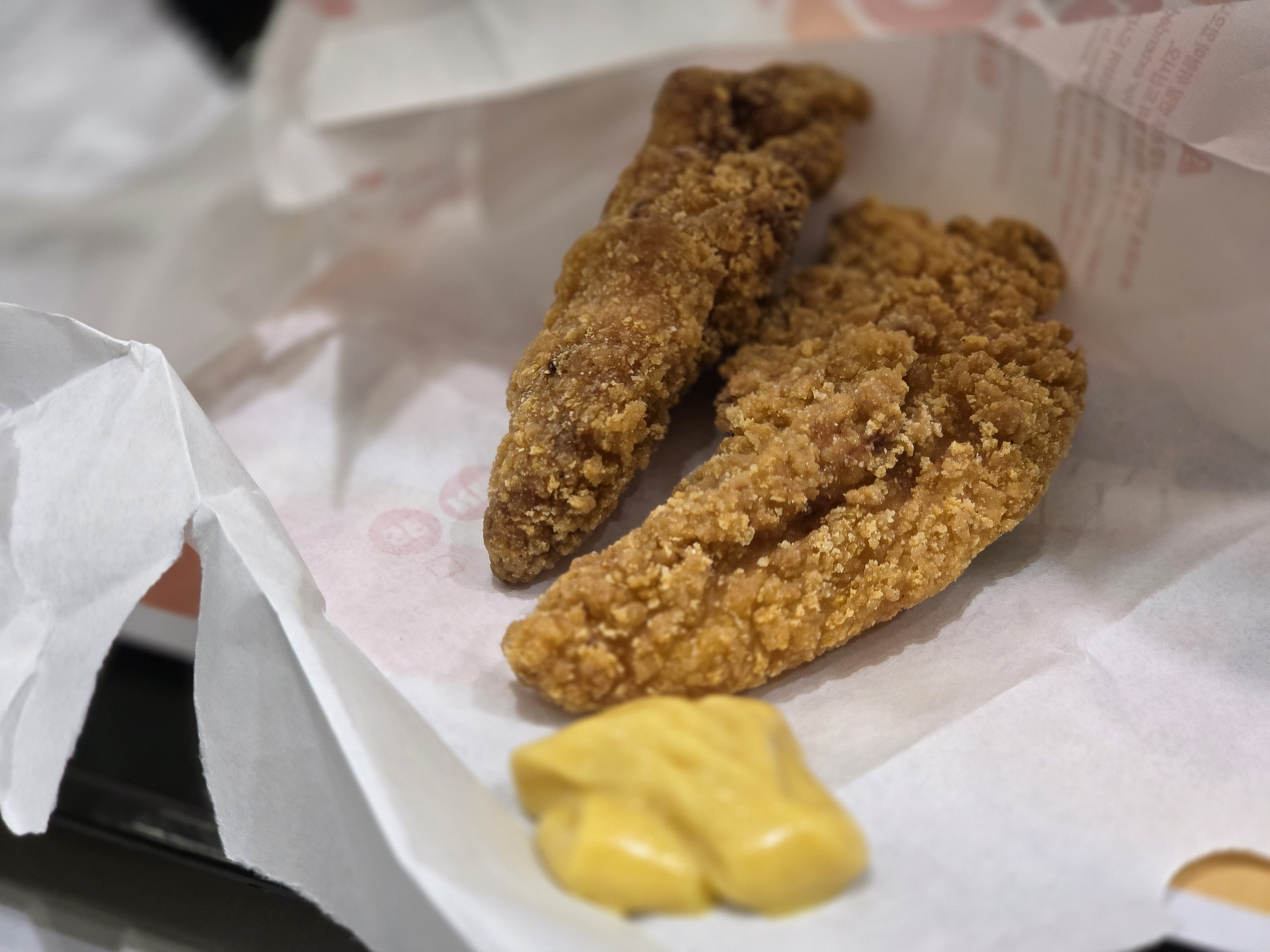 크리스퍼 텐더 2조각 클로즈업