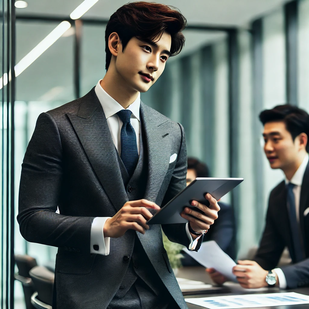 정장을 입고 일하는 나의 완벽한 오피스 아르바이트
