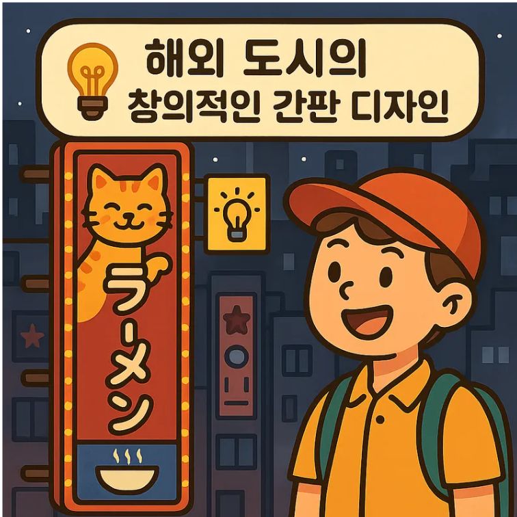 해외 도시의 창의적인 간판 디자인 – 도쿄에서 배우는 도시 시각 언어