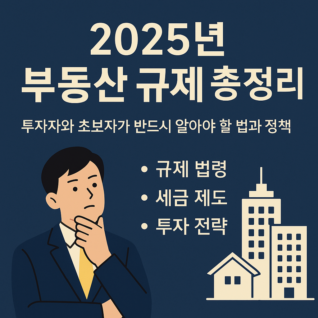 2025년 부동산 규제 총정리! 투자자와 초보자가 반드시 알아야 할 법과 정책의 모든 것