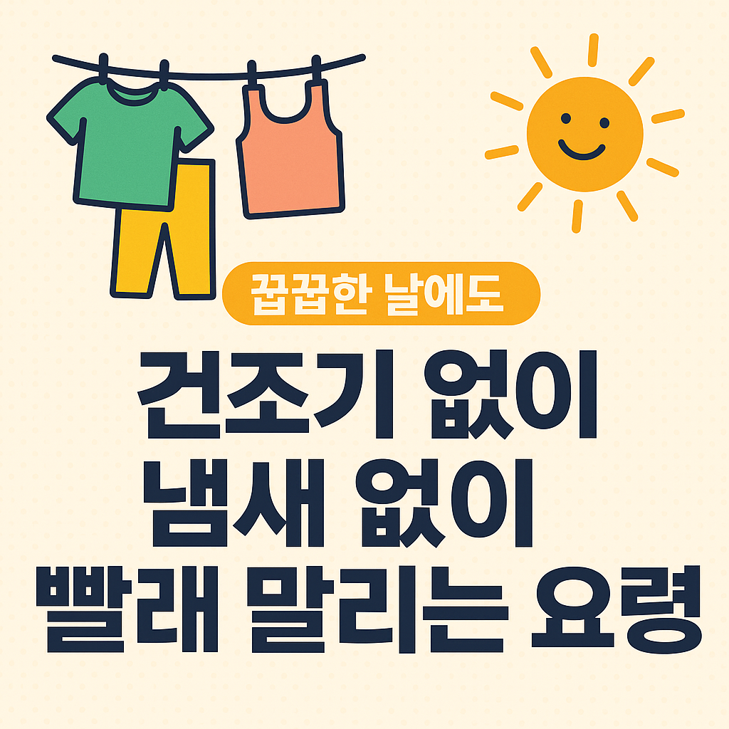 건조기 없이도 성공하는 타이밍 전략