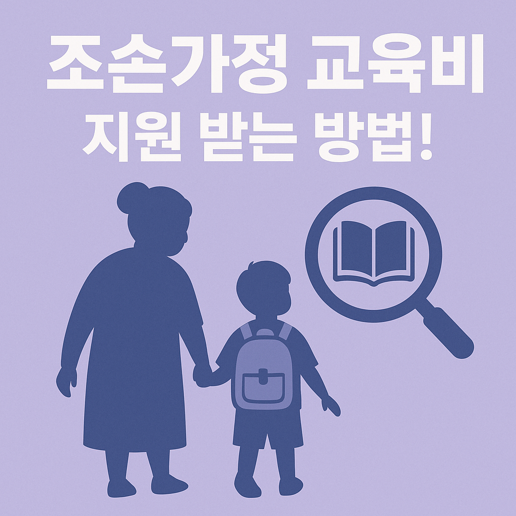 조손가정 교육비 지원 정리
