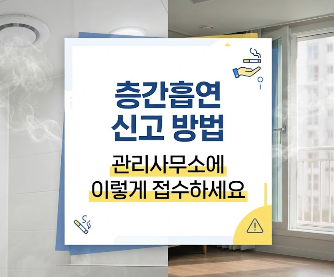 층간흡연 신고 방법 안내