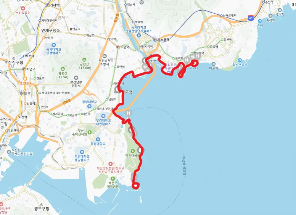 해파랑길 지도 한눈에 보기 해파랑길 1코스 2코스 포토스팟 주의사항 총정리_2