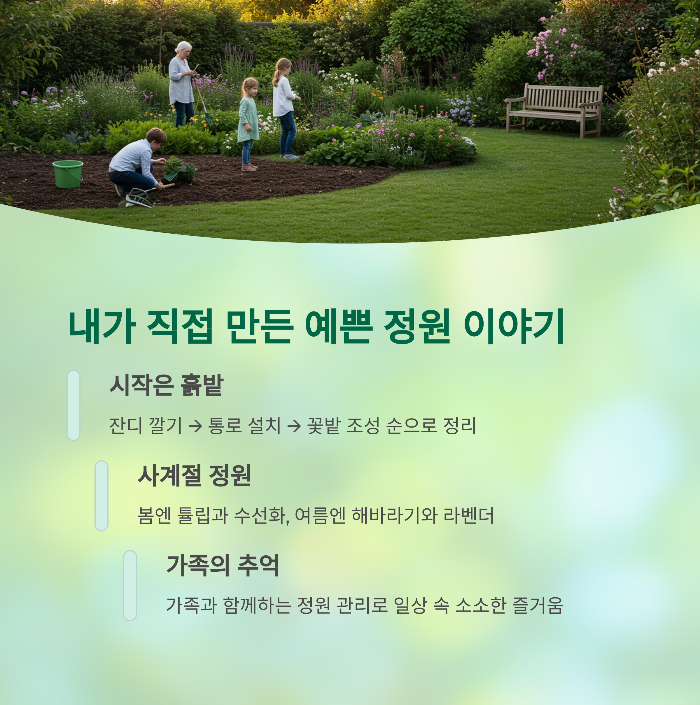 내가 직접 만든 예쁜 정원 이야기