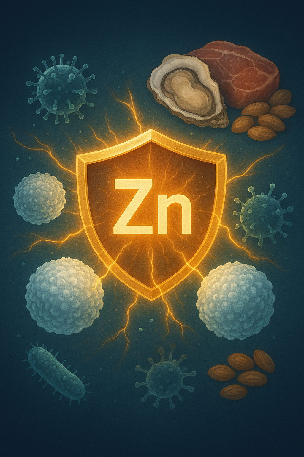 (굴, 소고기, 해산물, 견과류) 아연이 풍부한 음식