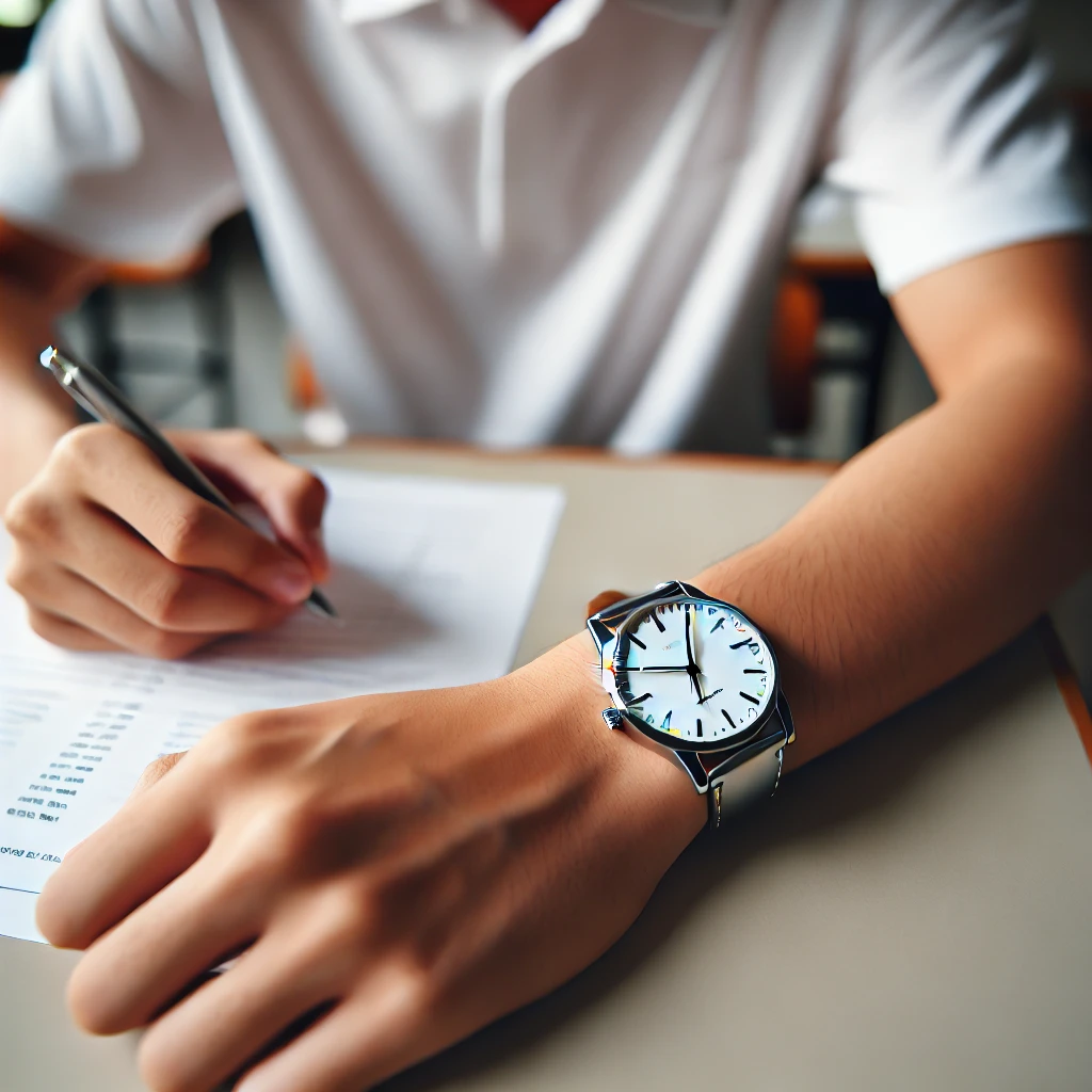 수능시계-착용-수험생